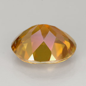 Topaze azotic multicolore naturelle coupe ovale, 5,63 ct, VS