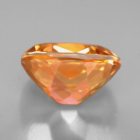 Topaze azotic multicolore naturelle coupe ovale, 5,36 ct, VVS-VS