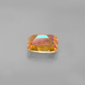 Topaze azotic multicolore naturelle taille émeraude, 1,98 ct, VS