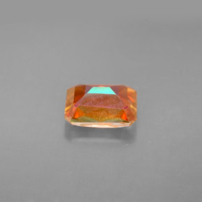 Topaze azotic multicolore naturelle taille émeraude, 1,92 ct, VS