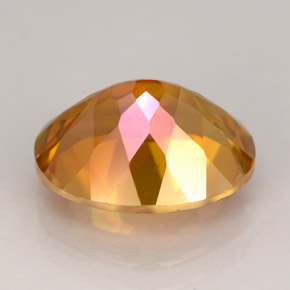 Topaze azotic multicolore naturelle coupe ovale, 5,85 ct, VVS-VS