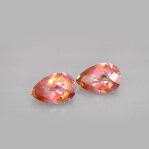 Achetez naturel ct multicolore topaze azotic gems, en forme de poire, en provenance brésil chez gemselect. en stock, livraison internationale!