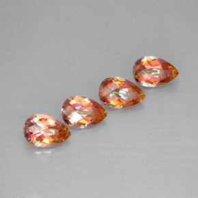 Achetez naturel ct multicolore topaze azotic gems, en forme de poire, en provenance brésil chez gemselect. en stock, livraison internationale!