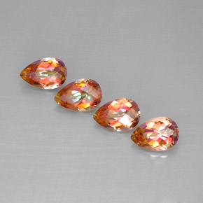 Achetez naturel ct multicolore topaze azotic gems, en forme de poire, en provenance brésil chez gemselect. en stock, livraison internationale!