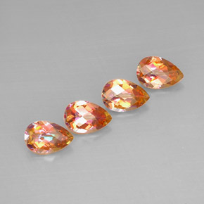 Achetez naturel ct multicolore topaze azotic gems, en forme de poire, en provenance brésil chez gemselect. en stock, livraison internationale!
