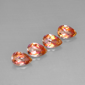 Achetez naturel ct multicolore topaze azotic gems, en forme de poire, en provenance brésil chez gemselect. en stock, livraison internationale!