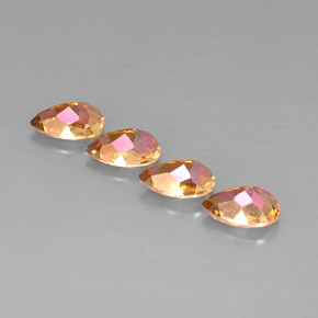Achetez naturel ct multicolore topaze azotic gems, en forme de poire, en provenance brésil chez gemselect. en stock, livraison internationale!