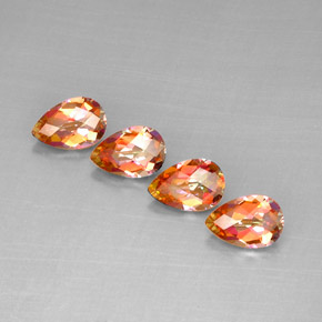 Achetez naturel ct multicolore topaze azotic gems, en forme de poire, en provenance brésil chez gemselect. en stock, livraison internationale!