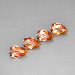 Achetez naturel ct multicolore topaze azotic gems, en forme de poire, en provenance brésil chez gemselect. en stock, livraison internationale!