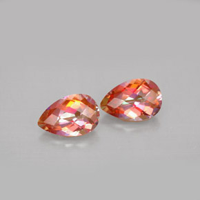 Achetez naturel ct multicolore topaze azotic gems, en forme de poire, en provenance brésil chez gemselect. en stock, livraison internationale!