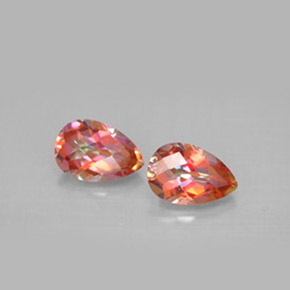 Achetez naturel ct multicolore topaze azotic gems, en forme de poire, en provenance brésil chez gemselect. en stock, livraison internationale!