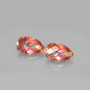 Achetez naturel ct multicolore topaze azotic gems, en forme de poire, en provenance brésil chez gemselect. en stock, livraison internationale!