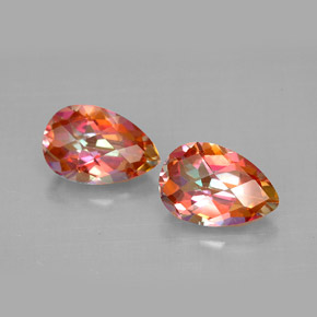 Achetez naturel ct multicolore topaze azotic gems, en forme de poire, en provenance brésil chez gemselect. en stock, livraison internationale!