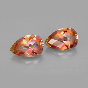 Achetez naturel ct multicolore topaze azotic gems, en forme de poire, en provenance brésil chez gemselect. en stock, livraison internationale!