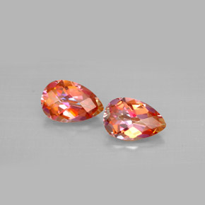 Achetez naturel ct multicolore topaze azotic gems, en forme de poire, en provenance brésil chez gemselect. en stock, livraison internationale!