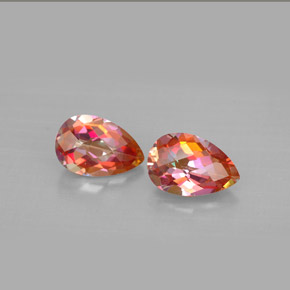 Achetez naturel ct multicolore topaze azotic gems, en forme de poire, en provenance brésil chez gemselect. en stock, livraison internationale!