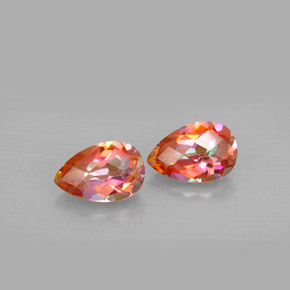 Achetez naturel ct multicolore topaze azotic gems, en forme de poire, en provenance brésil chez gemselect. en stock, livraison internationale!