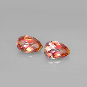 Achetez naturel ct multicolore topaze azotic gems, en forme de poire, en provenance brésil chez gemselect. en stock, livraison internationale!