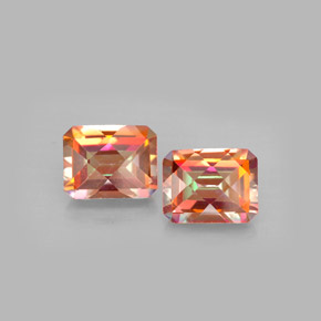 Achetez naturel ct multicolore topaze azotic gems, taille émeraude, en provenance brésil chez gemselect. en stock, livraison internationale!