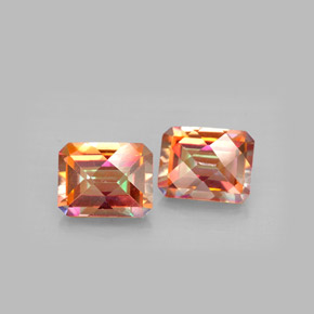 Achetez naturel ct multicolore topaze azotic gems, taille émeraude, en provenance brésil chez gemselect. en stock, livraison internationale!