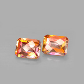 Achetez naturel ct multicolore topaze azotic gems, taille émeraude, en provenance brésil chez gemselect. en stock, livraison internationale!