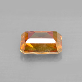 Topaze azotic multicolore naturelle taille émeraude, 2,36 ct, VVS-VS