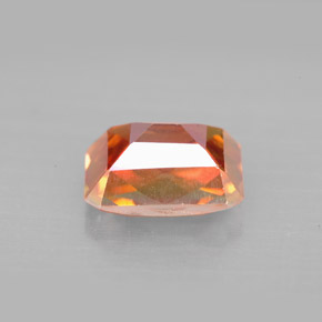 Topaze azotic multicolore naturelle taille émeraude, 2,56 ct, VS