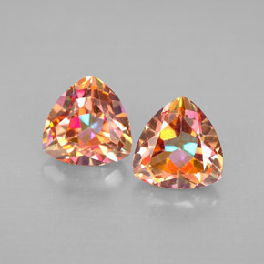 Achetez naturel ct multicolore topaze azotic gems, trillion, en provenance brésil chez gemselect. en stock, livraison internationale!