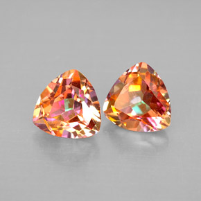 Achetez naturel ct multicolore topaze azotic gems, trillion, en provenance brésil chez gemselect. en stock, livraison internationale!