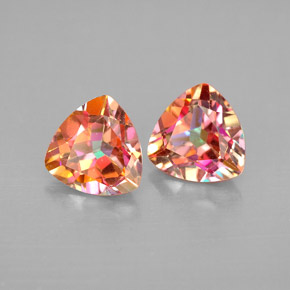 Achetez naturel ct multicolore topaze azotic gems, trillion, en provenance brésil chez gemselect. en stock, livraison internationale!