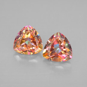 Achetez naturel ct multicolore topaze azotic gems, trillion, en provenance brésil chez gemselect. en stock, livraison internationale!