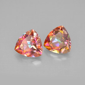 Achetez naturel ct multicolore topaze azotic gems, trillion, en provenance brésil chez gemselect. en stock, livraison internationale!