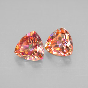 Achetez naturel ct multicolore topaze azotic gems, trillion, en provenance brésil chez gemselect. en stock, livraison internationale!