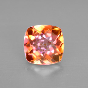 Topaze azotic arc-en-ciel premium naturelle coupe coussin, 2,68 ct, VVS