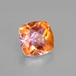 Topaze azotic arc-en-ciel premium naturelle coupe coussin, 2,68 ct, VVS
