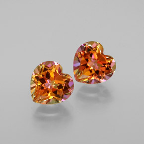 Achetez naturel ct Arc-en-ciel multicolore Topaze nitrique gems, Forme de coeur, En provenance Brésil chez GemSelect. En stock, livraison internationale!