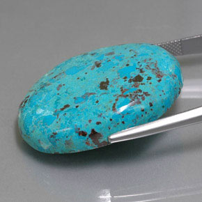 Azurite Bleu multicolore naturelle Coupe ovale, 46.34 ct, Opaque