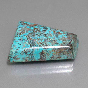 Azurite bleu multicolore naturelle forme fantaisie, 13,18 ct, opaque