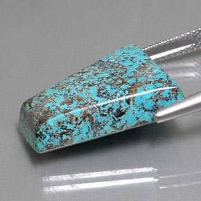 Azurite bleu multicolore naturelle forme fantaisie, 13,18 ct, opaque