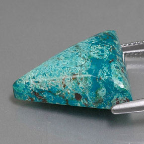 Azurite Bleu multicolore naturelle Trillion, 14.55 ct, Opaque