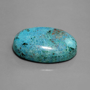 Azurite bleue naturelle coupe ovale, 48,69 ct, opaque