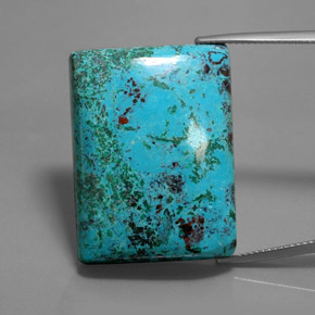 Azurite Bleu multicolore naturelle Baquette, 46,93 ct, Opaque