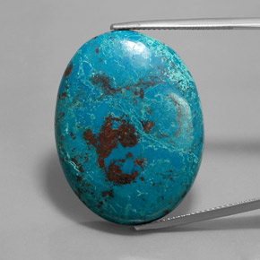 Azurite Bleu multicolore naturelle Coupe ovale, 43.19 ct, Opaque