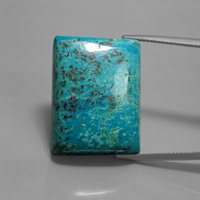 Azurite Bleu multicolore naturelle Baquette, 40.92 ct, Opaque