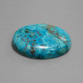 Azurite bleue naturelle coupe ovale, 56,83 ct, opaque