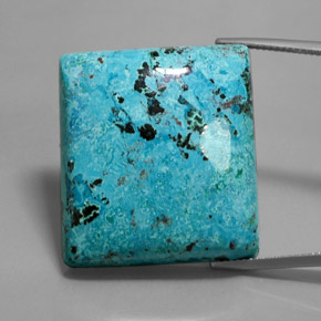 Azurite bleue naturelle baguette, 55,20 ct, opaque