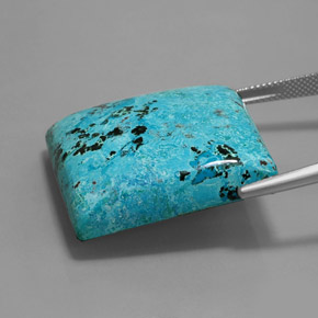 Azurite bleue naturelle baguette, 55,20 ct, opaque