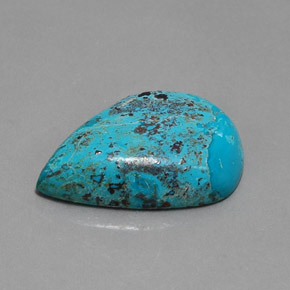 Azurite Bleu multicolore naturelle En forme de poire, 17.80 ct, Opaque
