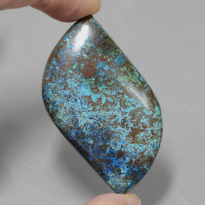Azurite bleue naturelle forme fantaisie, 58,51 ct, opaque