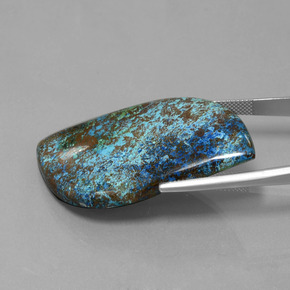 Azurite bleue naturelle forme fantaisie, 58,51 ct, opaque